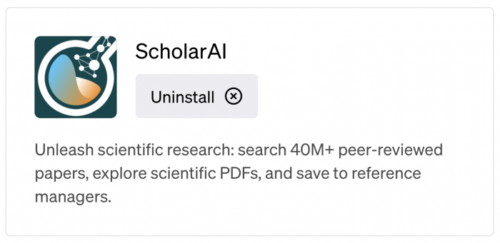 Scholar AI Plugin